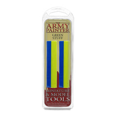The Army Painter masilla Green Stuff frente del empaque mostrando longitud y marca