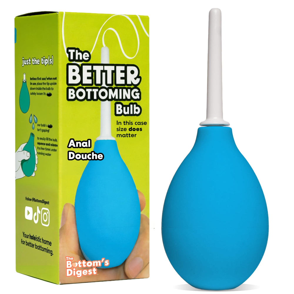 The Bottom's Digest pera de douche frontal mostrando diseño discreto y compacto