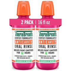 The Breath Co. vista frontal del pack de 2 botellas y beneficio de frescura