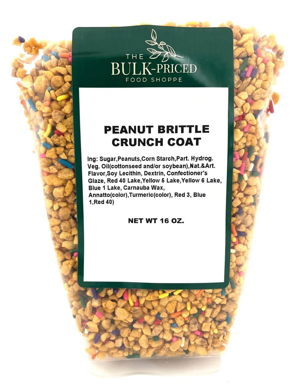 The Bulk-Priced Food Shoppe empaque frontal 1 lb mostrando etiqueta Kosher y beneficio de frescura
