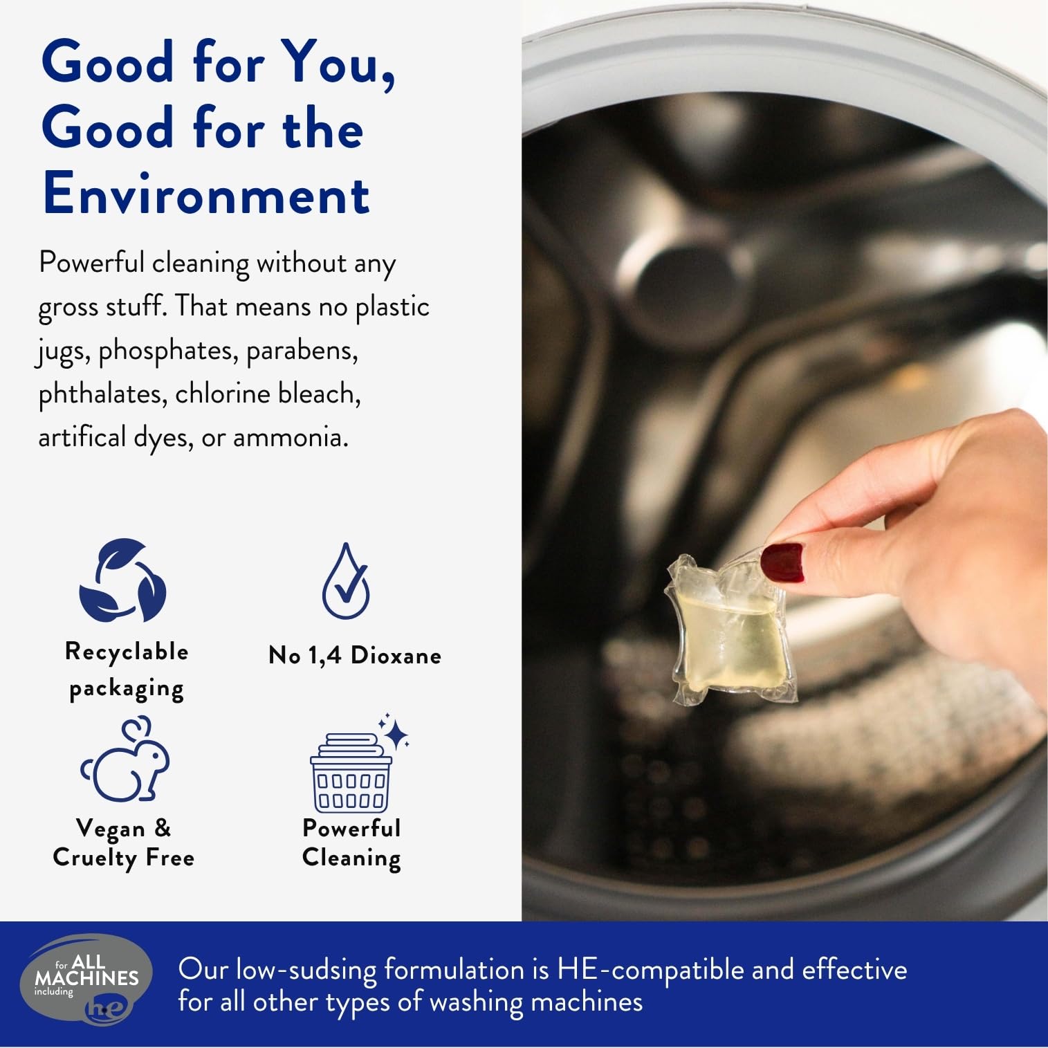 THE CLEAN PEOPLE cápsula junto a una moneda para comparar tamaño y dosificación precisa