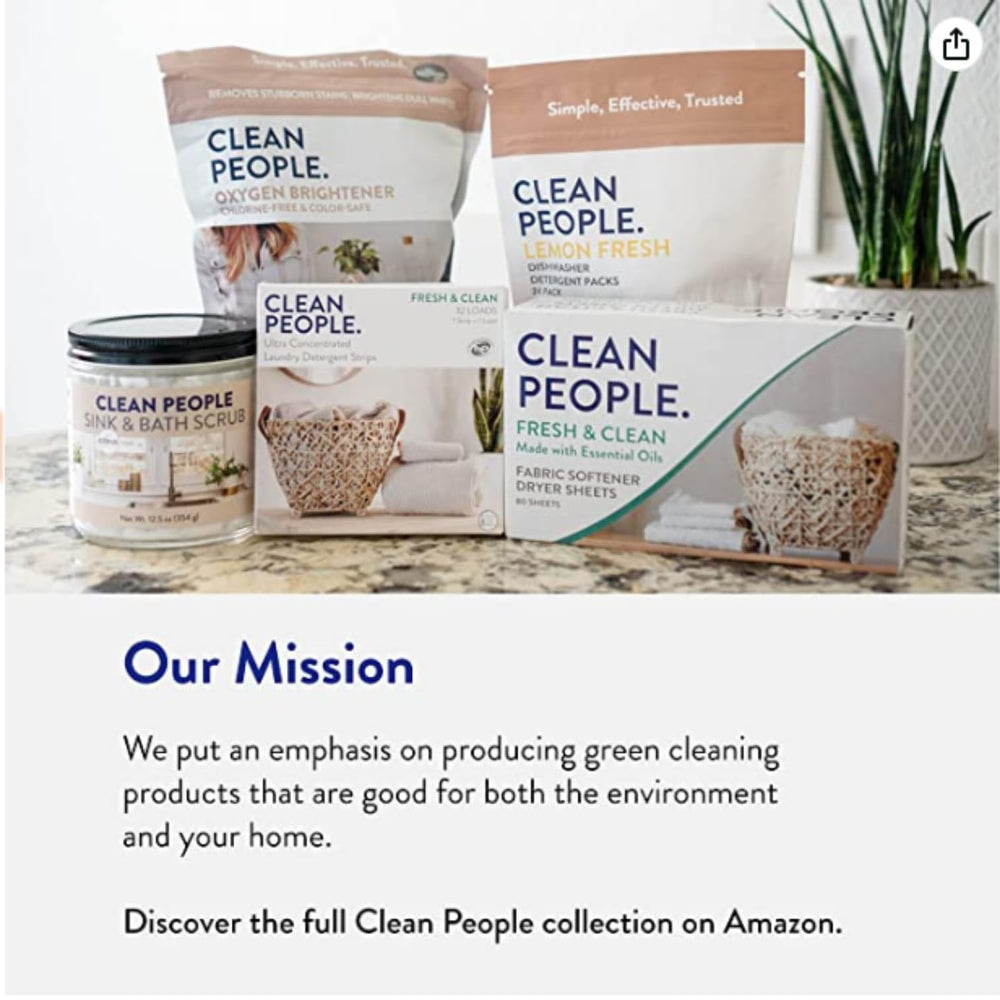 THE CLEAN PEOPLE envase reciclable y sin plástico destacando sostenibilidad
