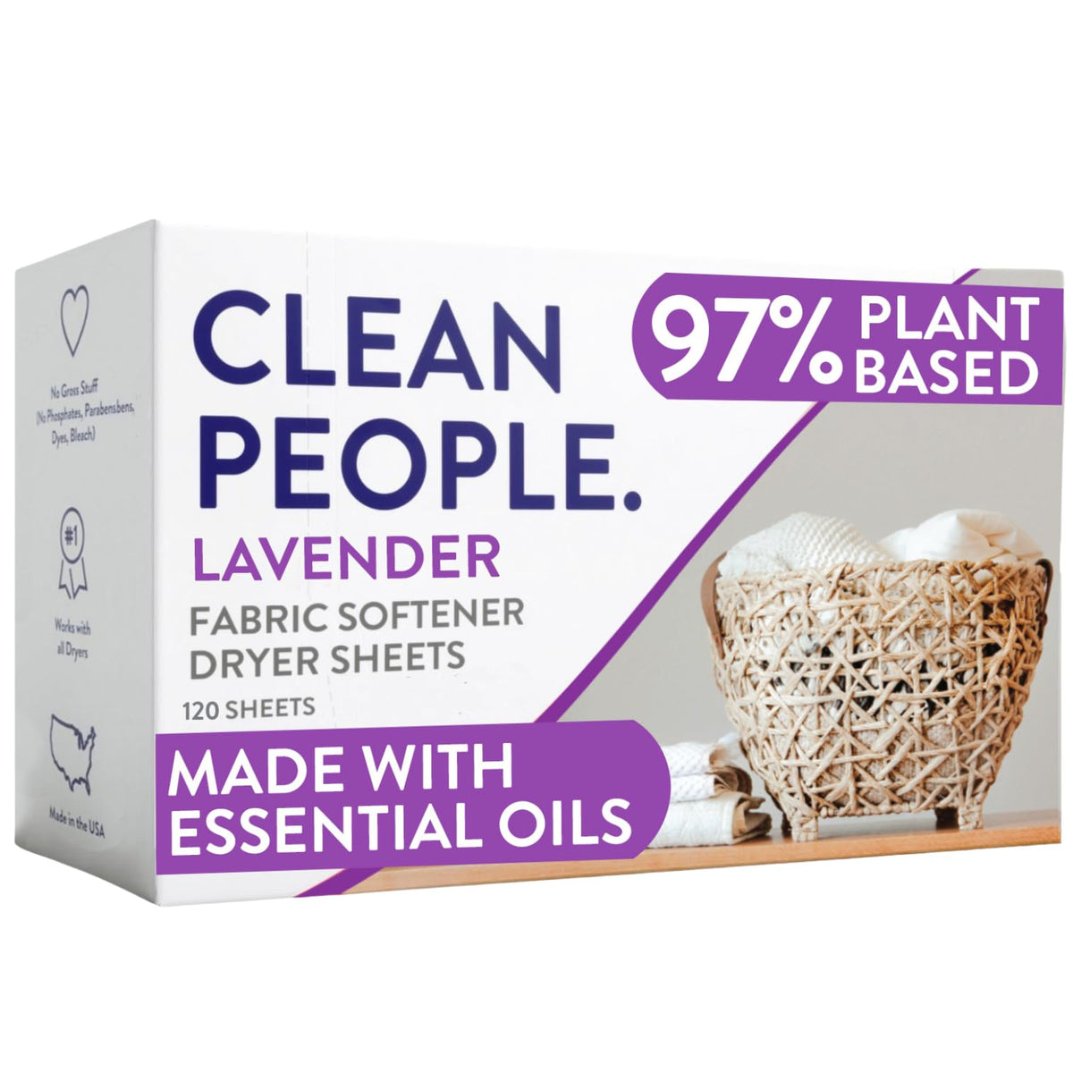 THE CLEAN PEOPLE paquete frontal mostrando diseño y conteo