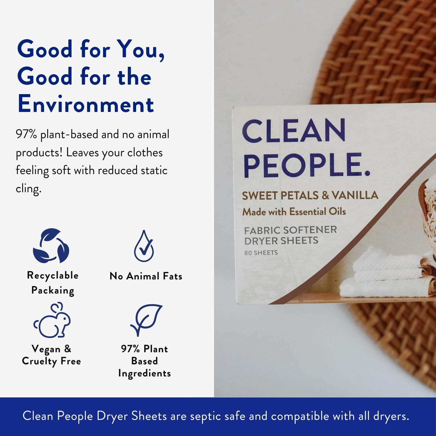THE CLEAN PEOPLE etiqueta de ingredientes resaltando 97% vegetal y sin parabenos