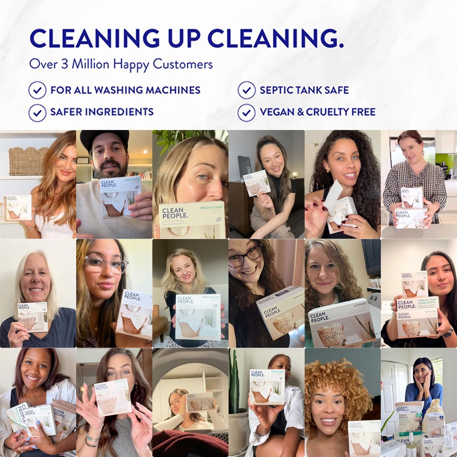 THE CLEAN PEOPLE paquete abierto con 120 toallitas listo para uso