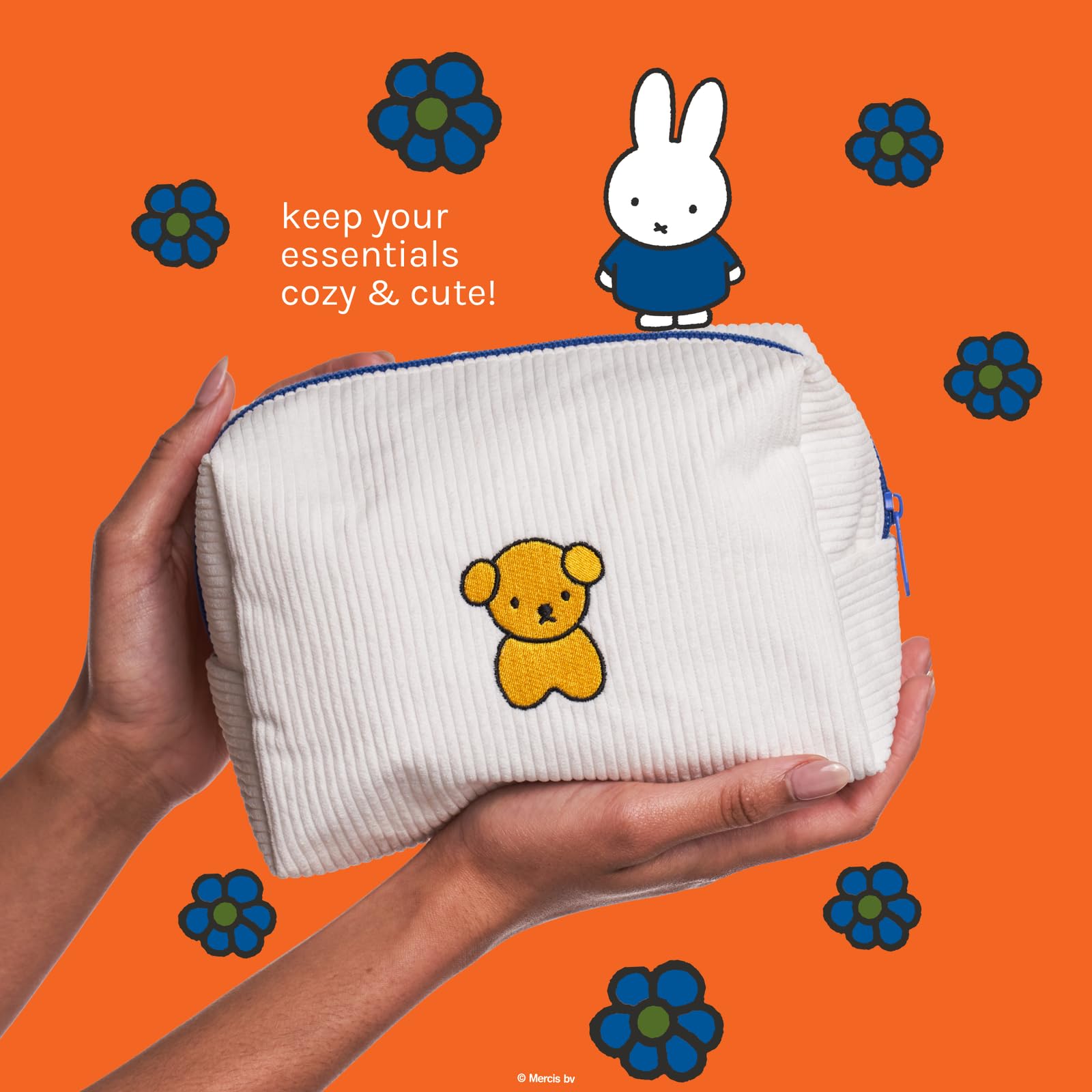 The Crème Shop neceser Miffy vista trasera con estampado de personajes