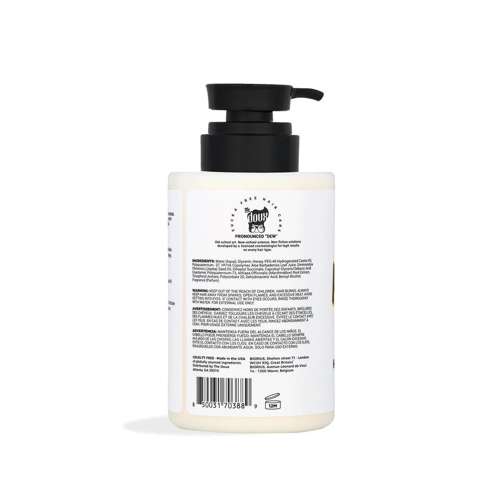 The Doux textura cremosa de Honey Dip en primer plano, beneficio hidratación rica