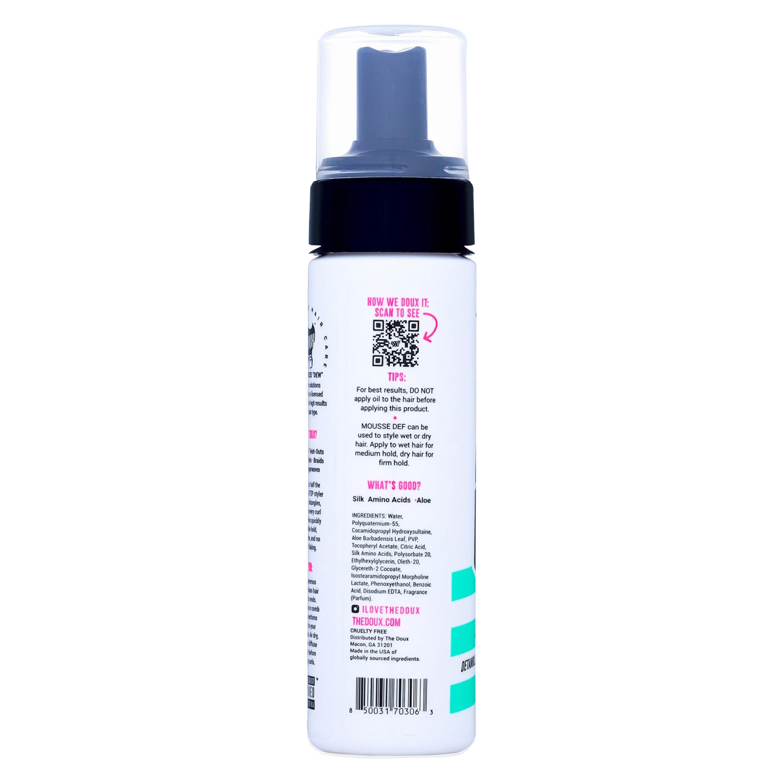 The Doux textura de espuma ligera que define rizos sin apelmazar
