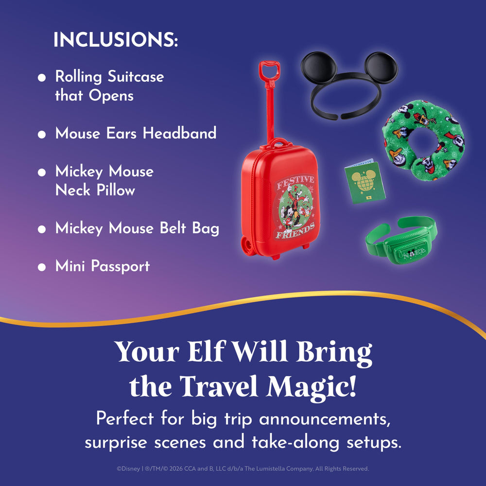 The Elf on the Shelf pasaporte miniatura detalle narrativo para escenas
