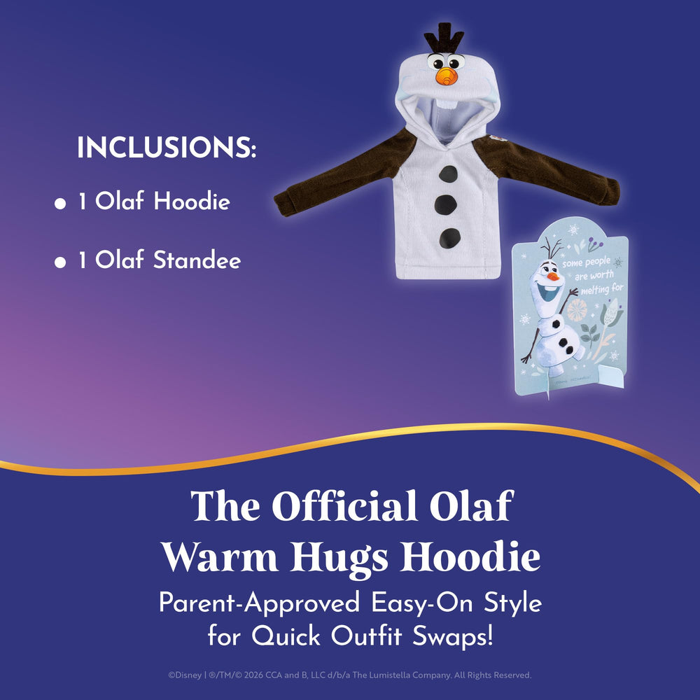 The Elf on the Shelf sudadera Olaf en decoración navideña aporta encanto festivo