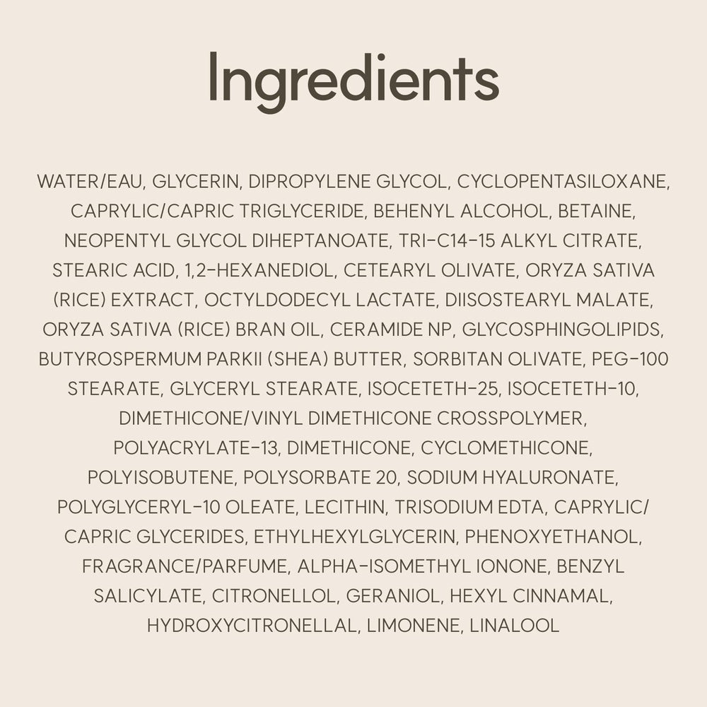 The Face Shop crema Rice Ceramide ambientada en mesa transmite calma y cuidado diario