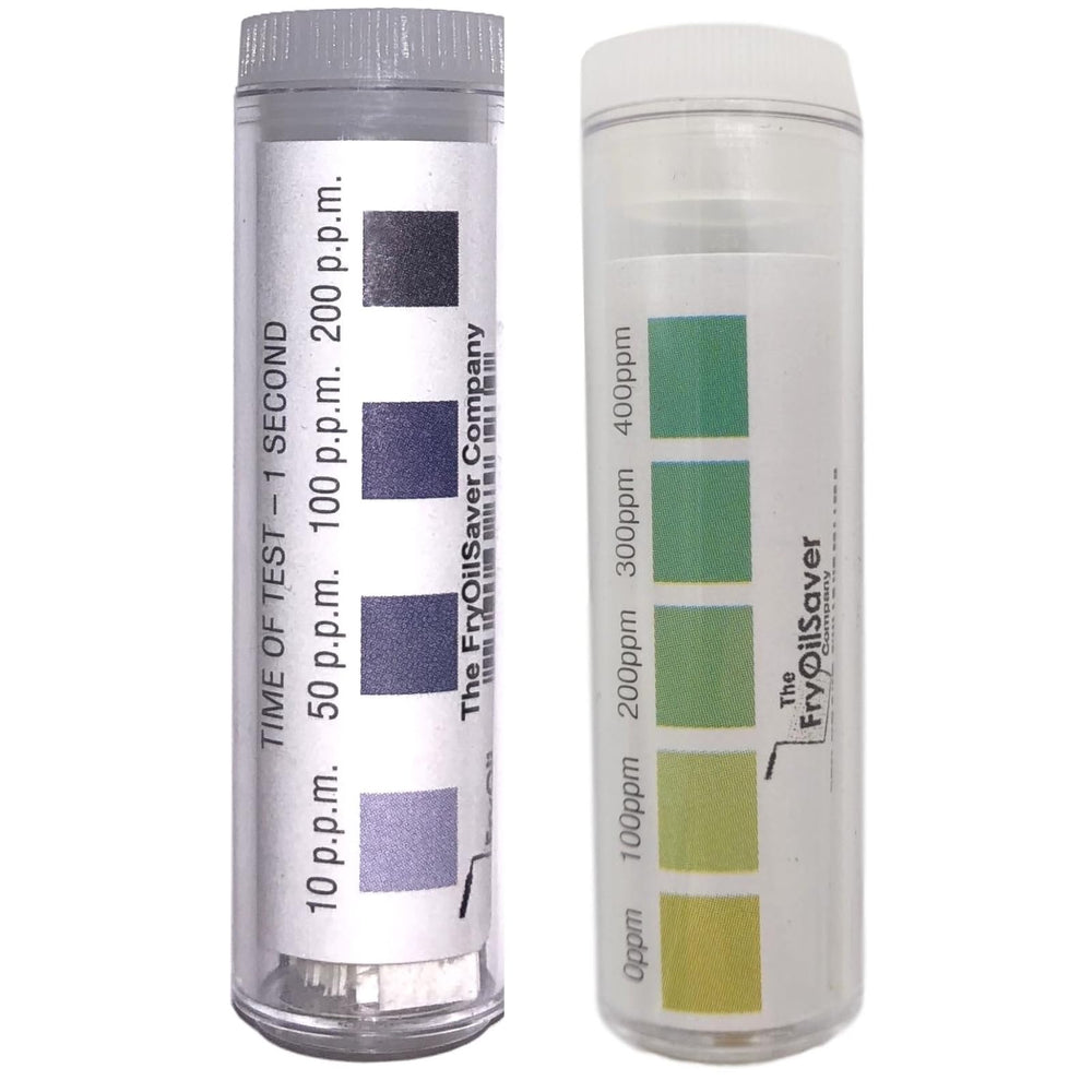 THE FRYOILSAVER COMPANY vial frontal con 100 tiras, solución práctica