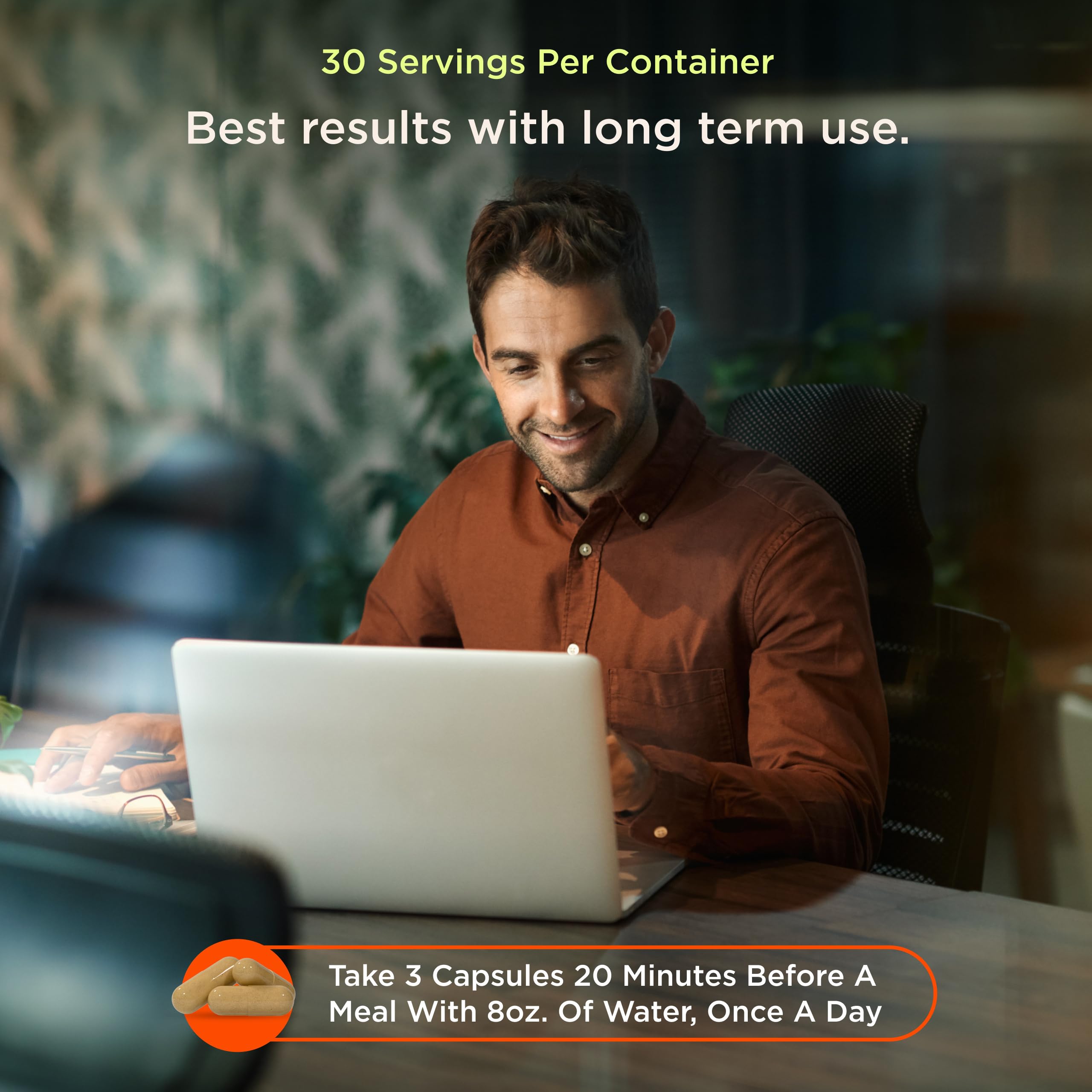 The Genius Brand etiqueta con lista de ingredientes clara
