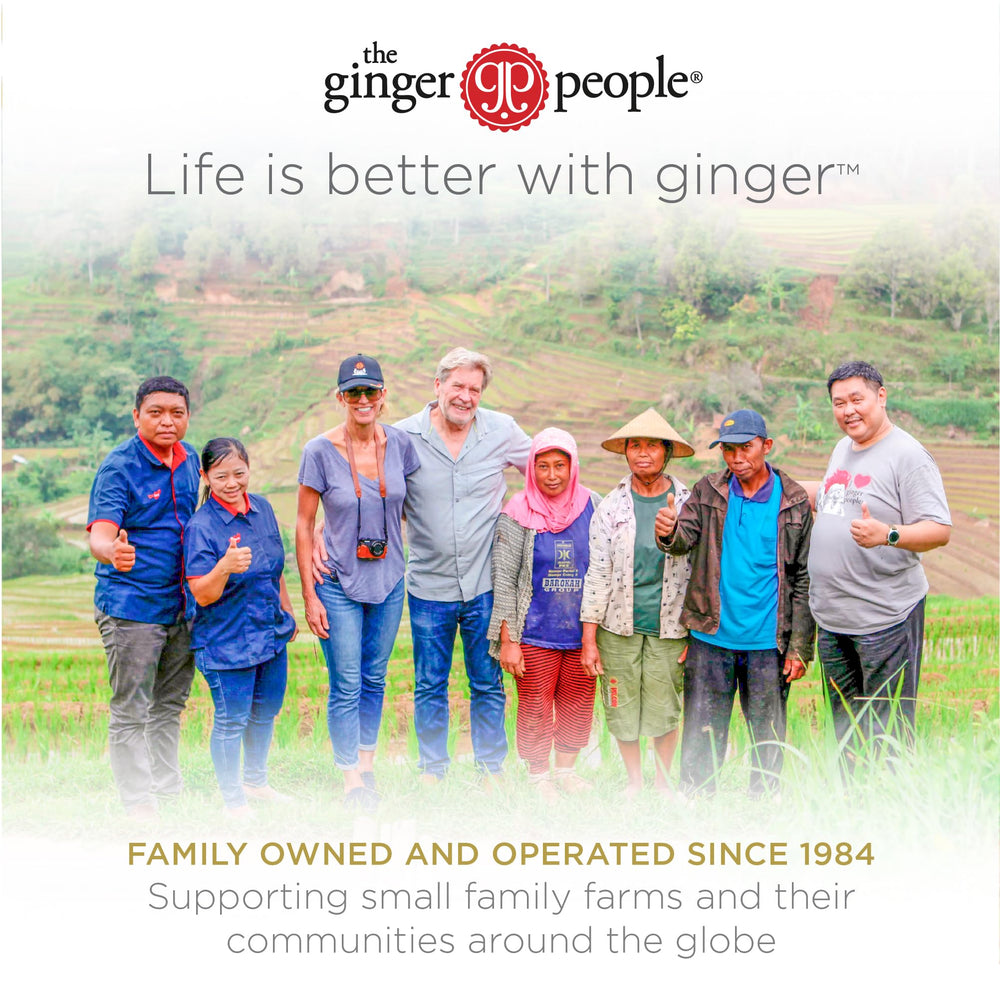 The Ginger People ingredientes: jengibre y mandarina, origen sostenible y sabor auténtico