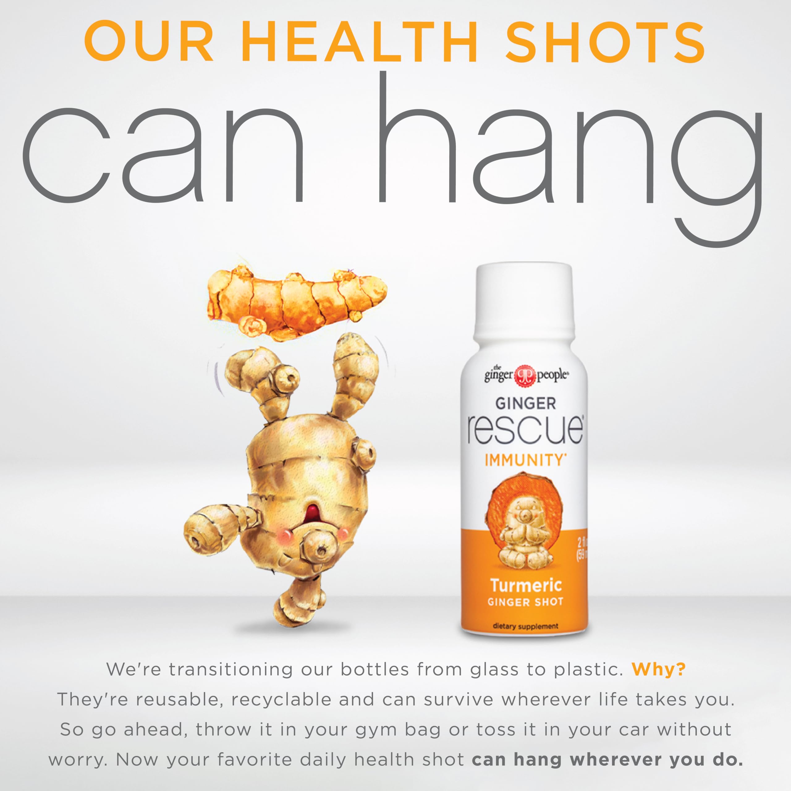 The Ginger People pouring shot texture into glass highlighting concentrated freshness