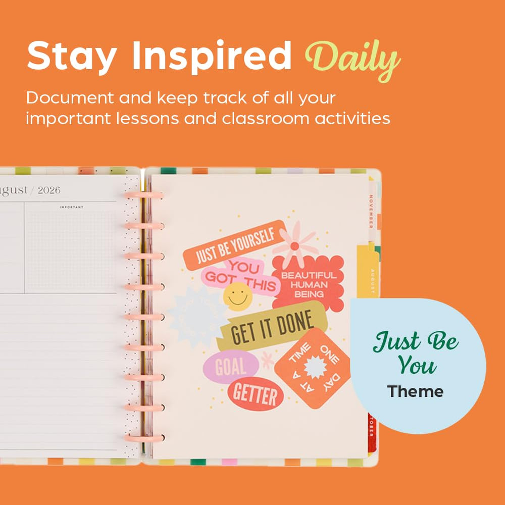 The Happy Planner cubierta frosted protegiendo páginas y ofreciendo durabilidad