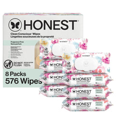 The Honest Company paquete frontal con 576 toallitas práctico y económico
