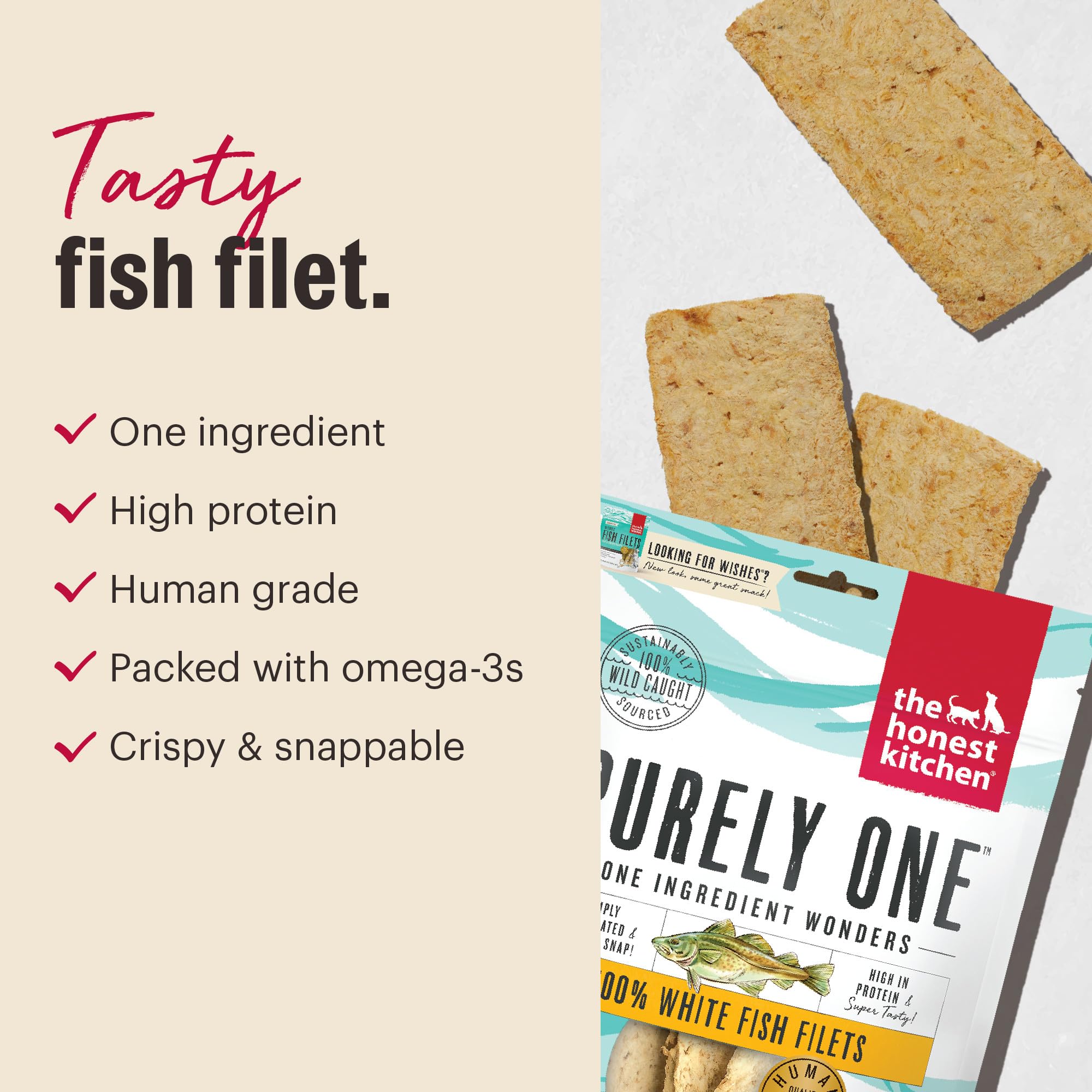 The Honest Kitchen trozos pequeños para entrenamiento, recompensa alta en proteína
