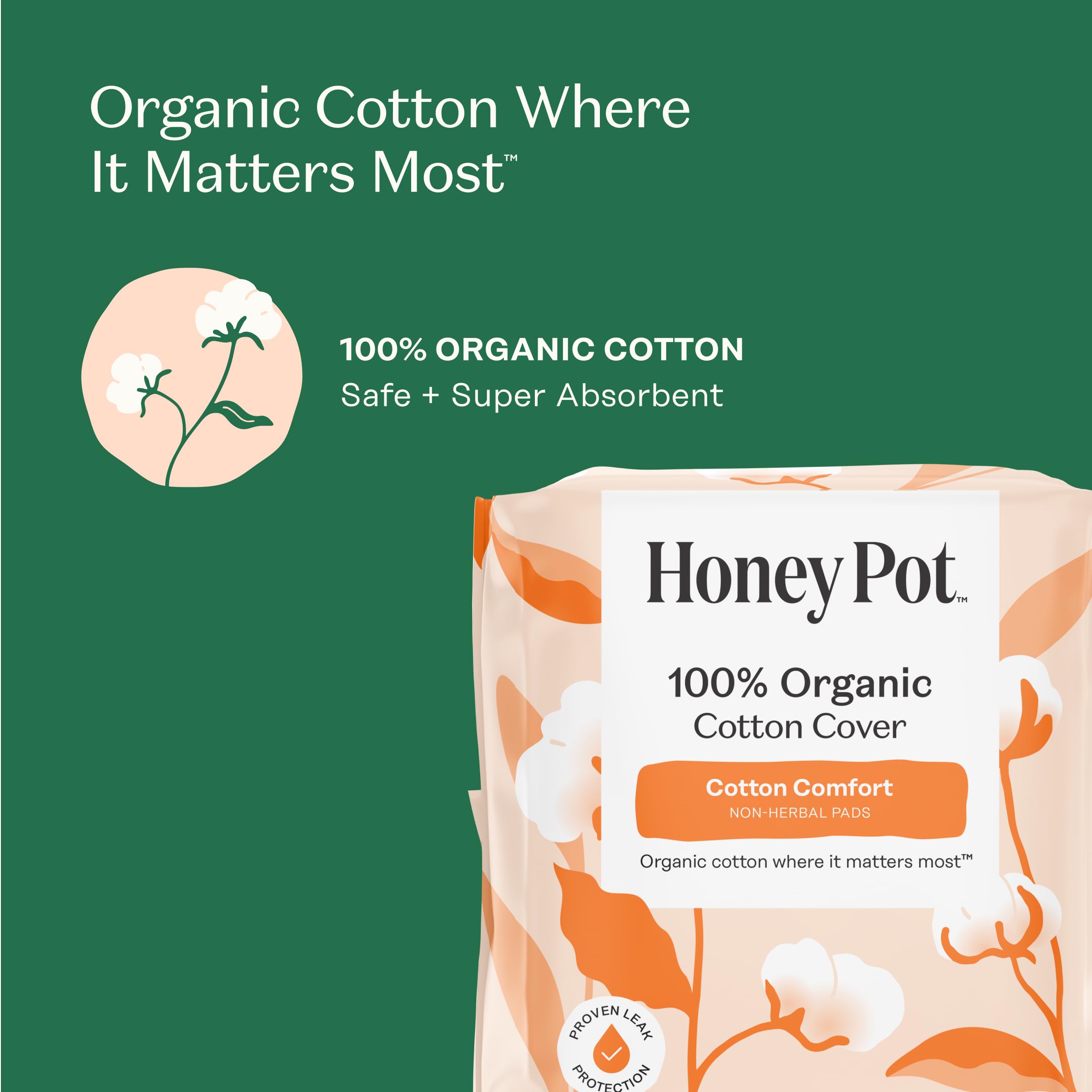 The Honey Pot Company toalla puesta en cama nocturna para descanso seguro