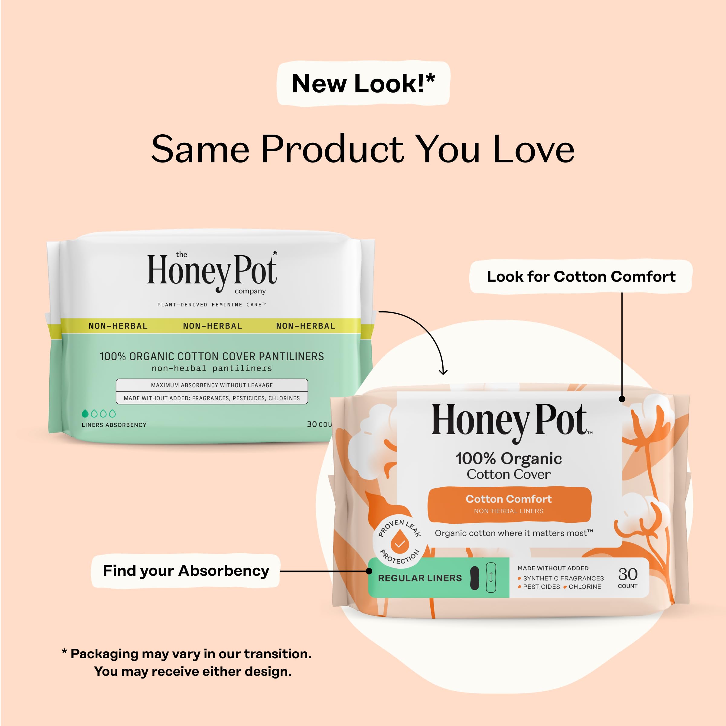 The Honey Pot Company textura de algodón orgánico suave y cómoda