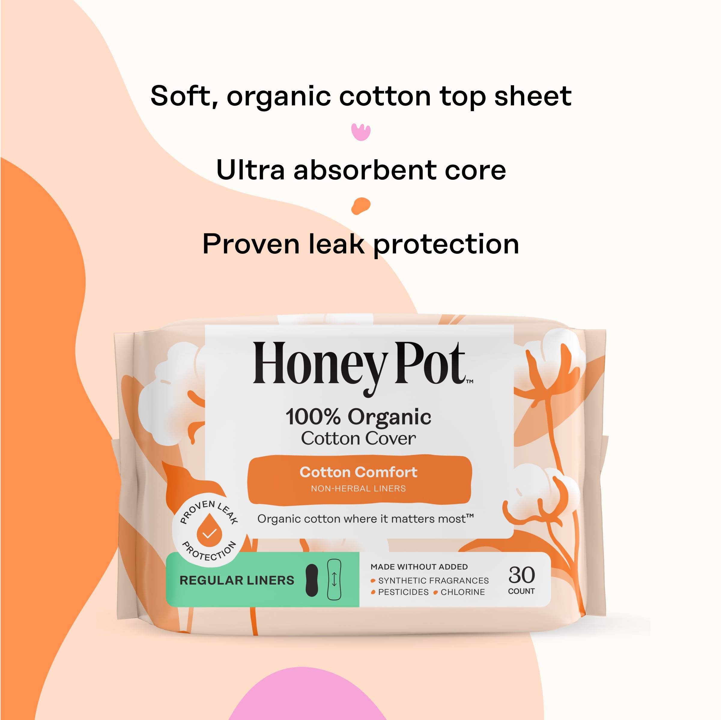 The Honey Pot Company protector en uso comodidad durante el día