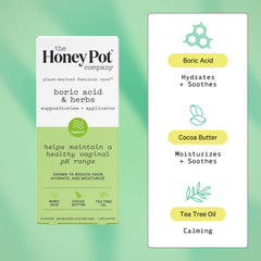 The Honey Pot Company supositorio detalle de textura que sugiere suavidad