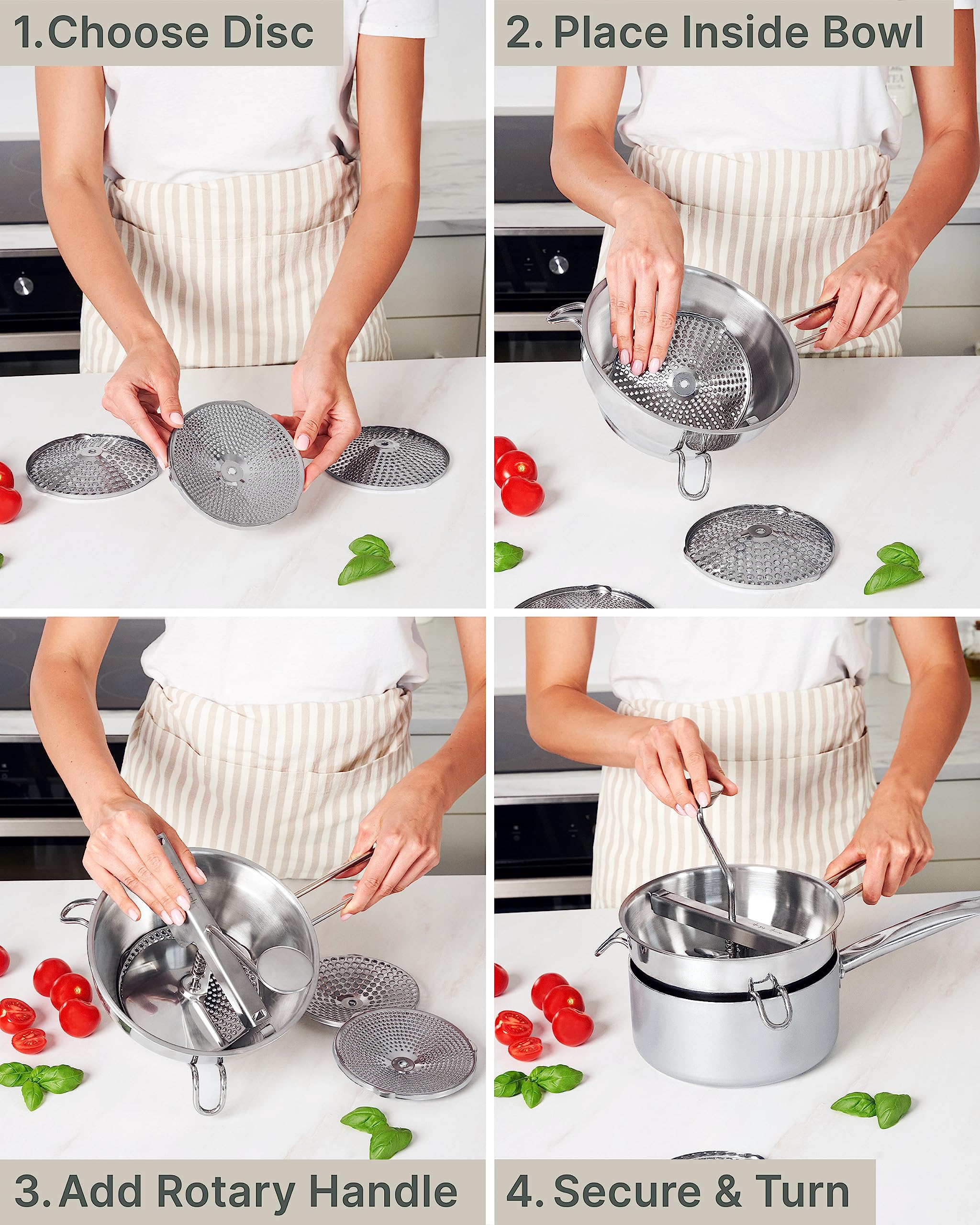 The Hungry Artisan procesando tomates para conservas caseras