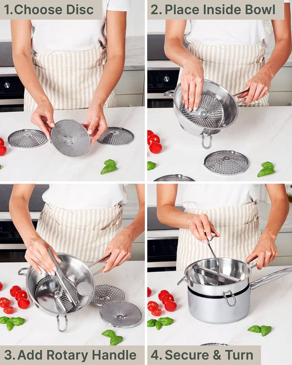 The Hungry Artisan procesando tomates para conservas caseras