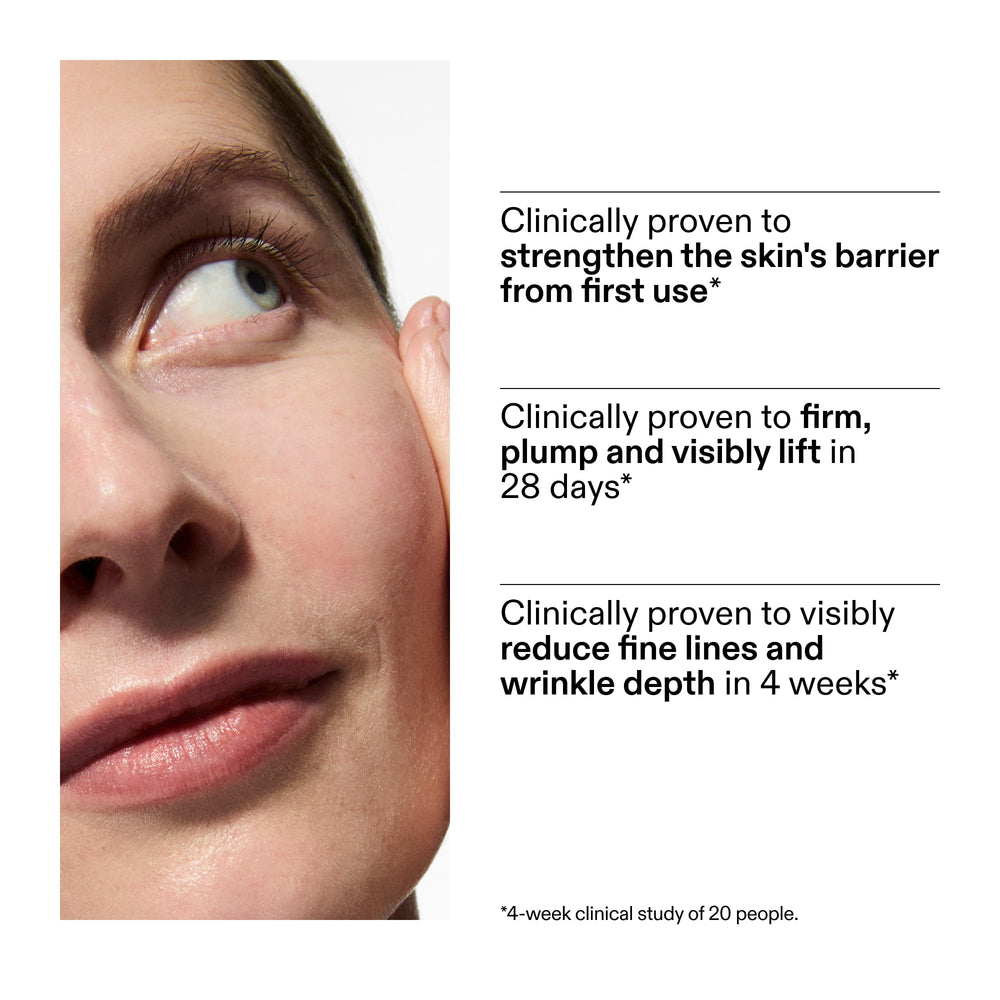 The INKEY List etiqueta con ingredientes destacando ceramidas bio-activas