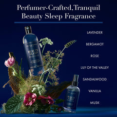 The Laundress spray en uso sobre almohada creando ambiente relajante