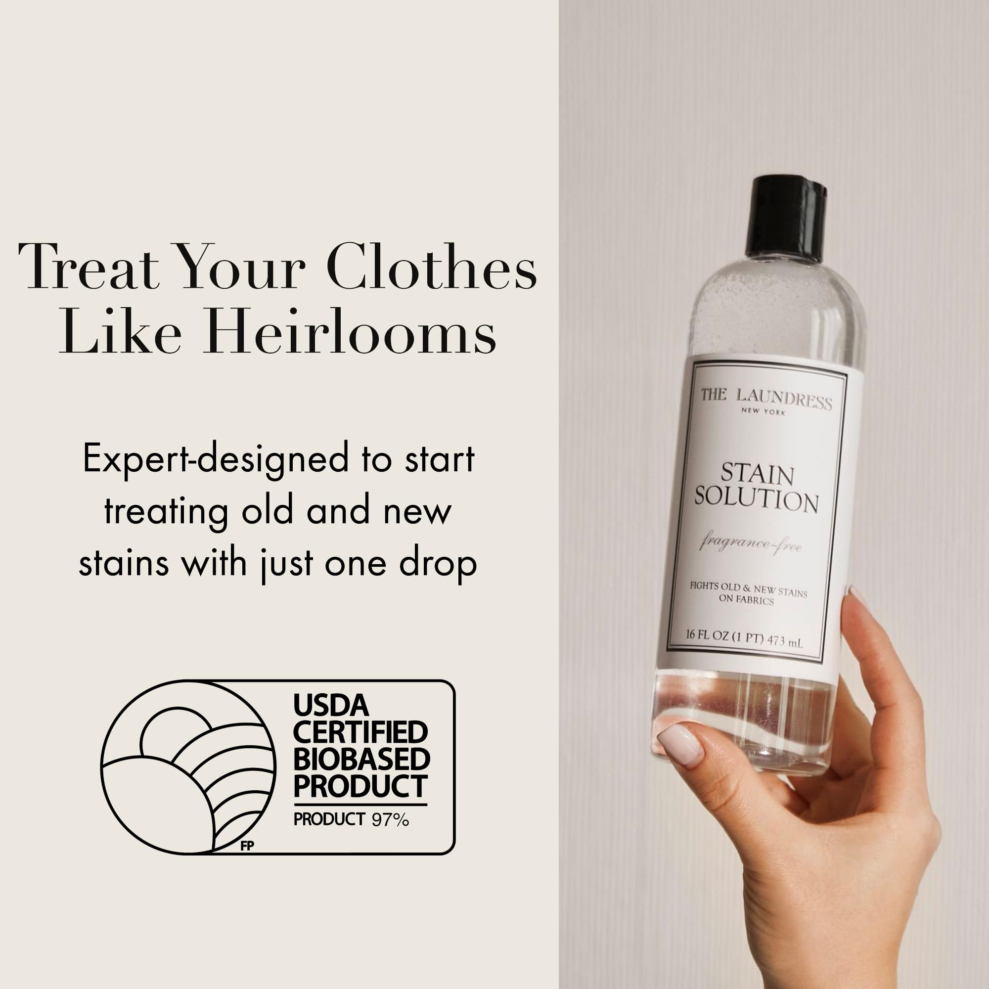 The Laundress aplicando en camisa manchada, ayuda a pretratamiento fácil
