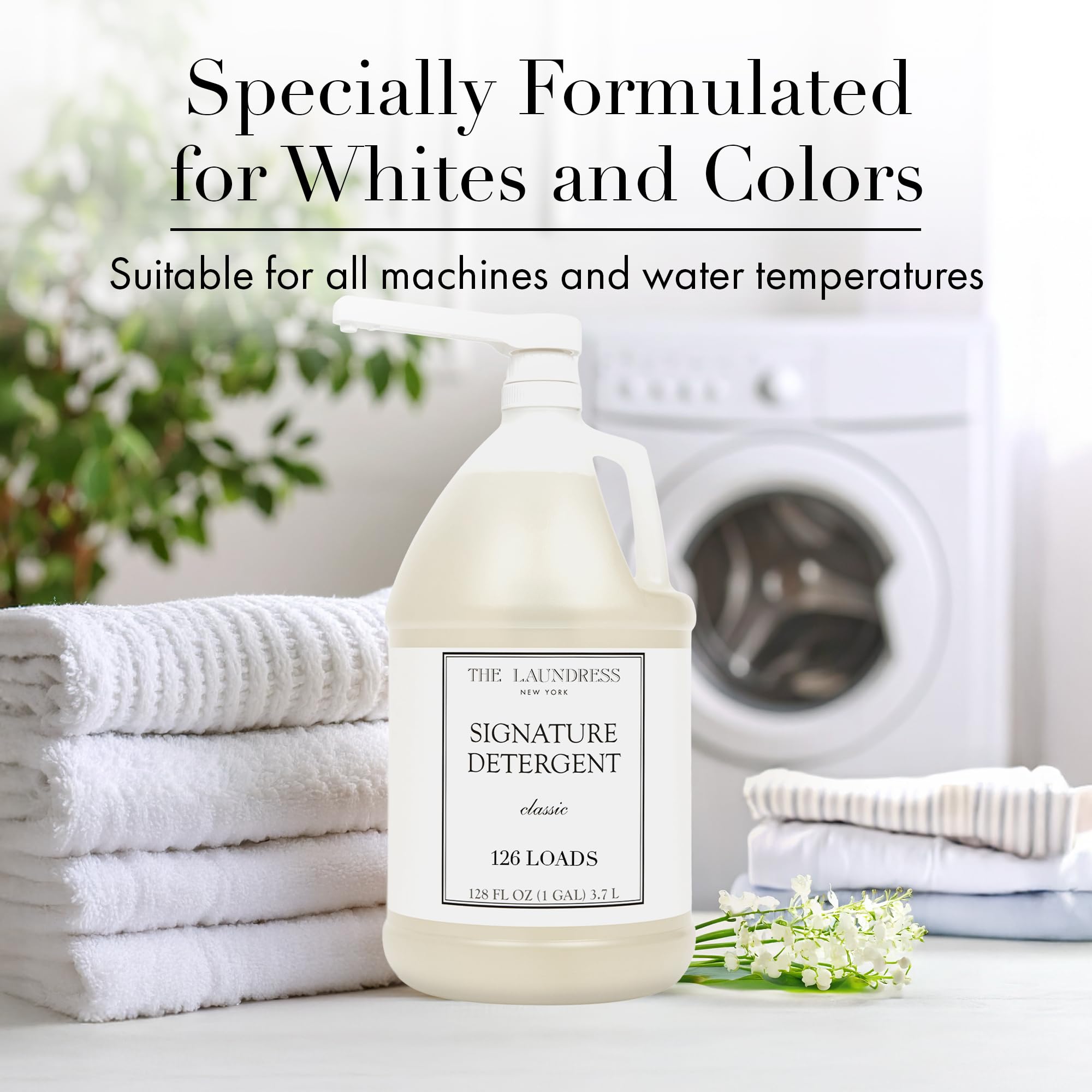 The Laundress etiqueta con fragancia Classic, indica notas florales y amaderadas