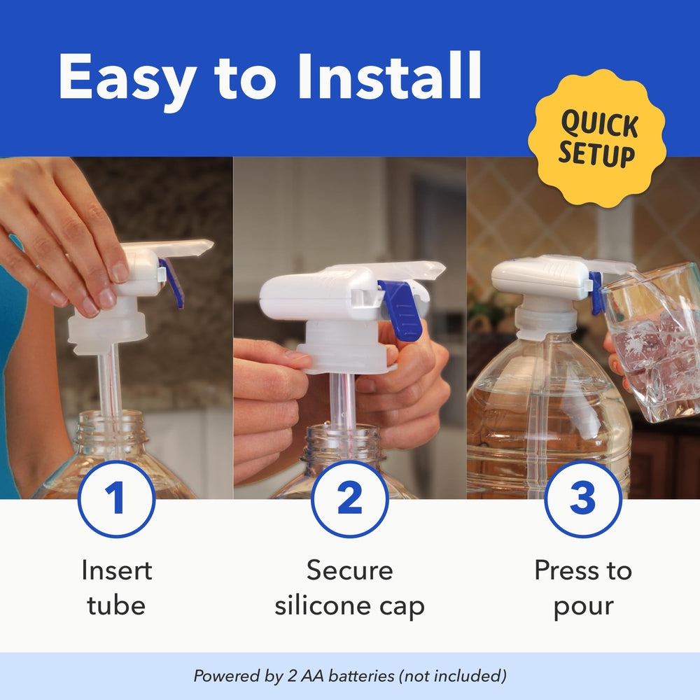The Magic Tap junto a una garrafa para mostrar escala y compatibilidad