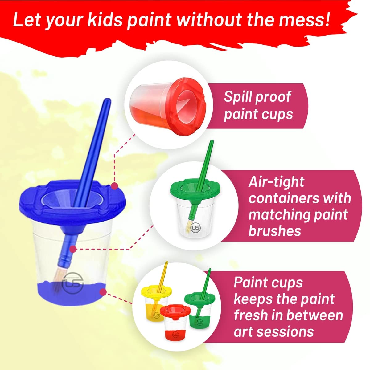 The Mega Deals pinceles ergonómicos para manos pequeñas y control