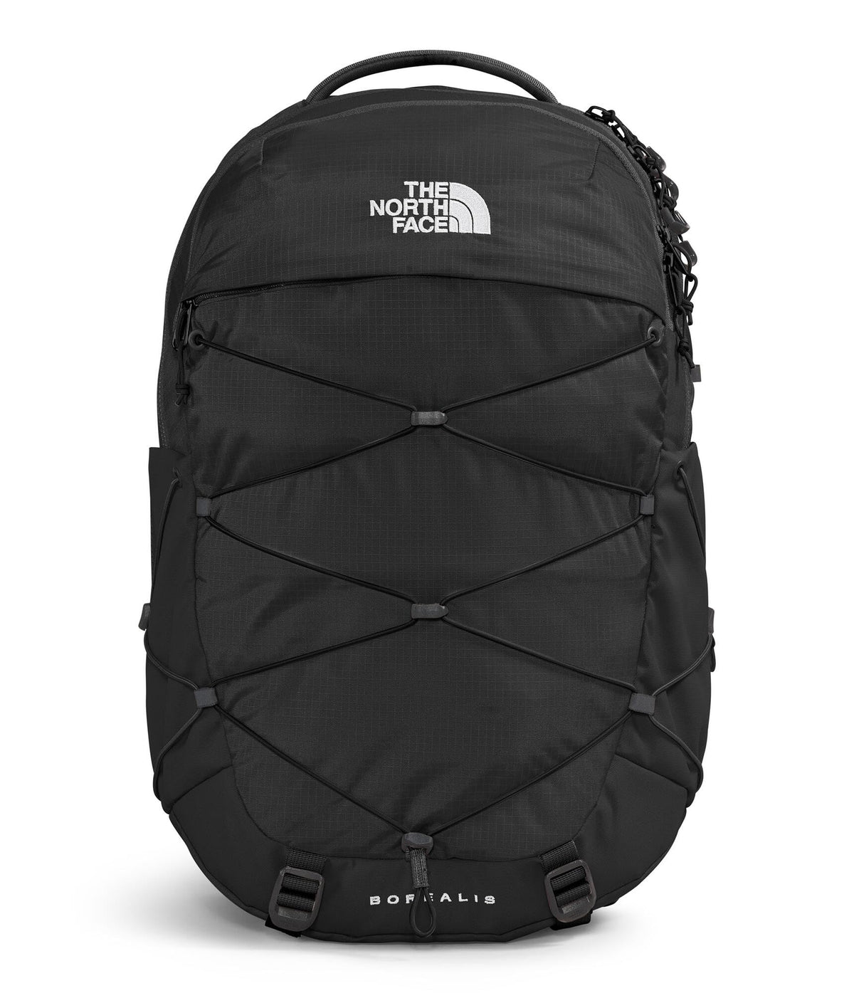 The North Face vista frontal mostrando organización y estética resistente