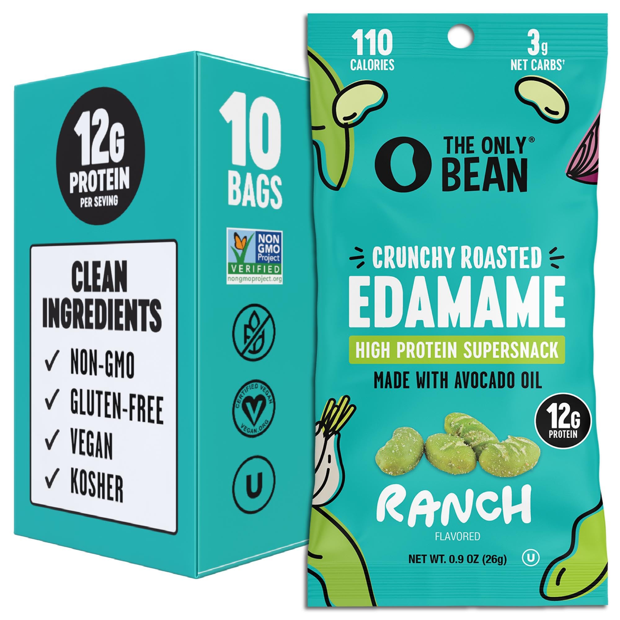 The Only Bean bolsa frontal ranch mostrando diseño y porción lista para llevar