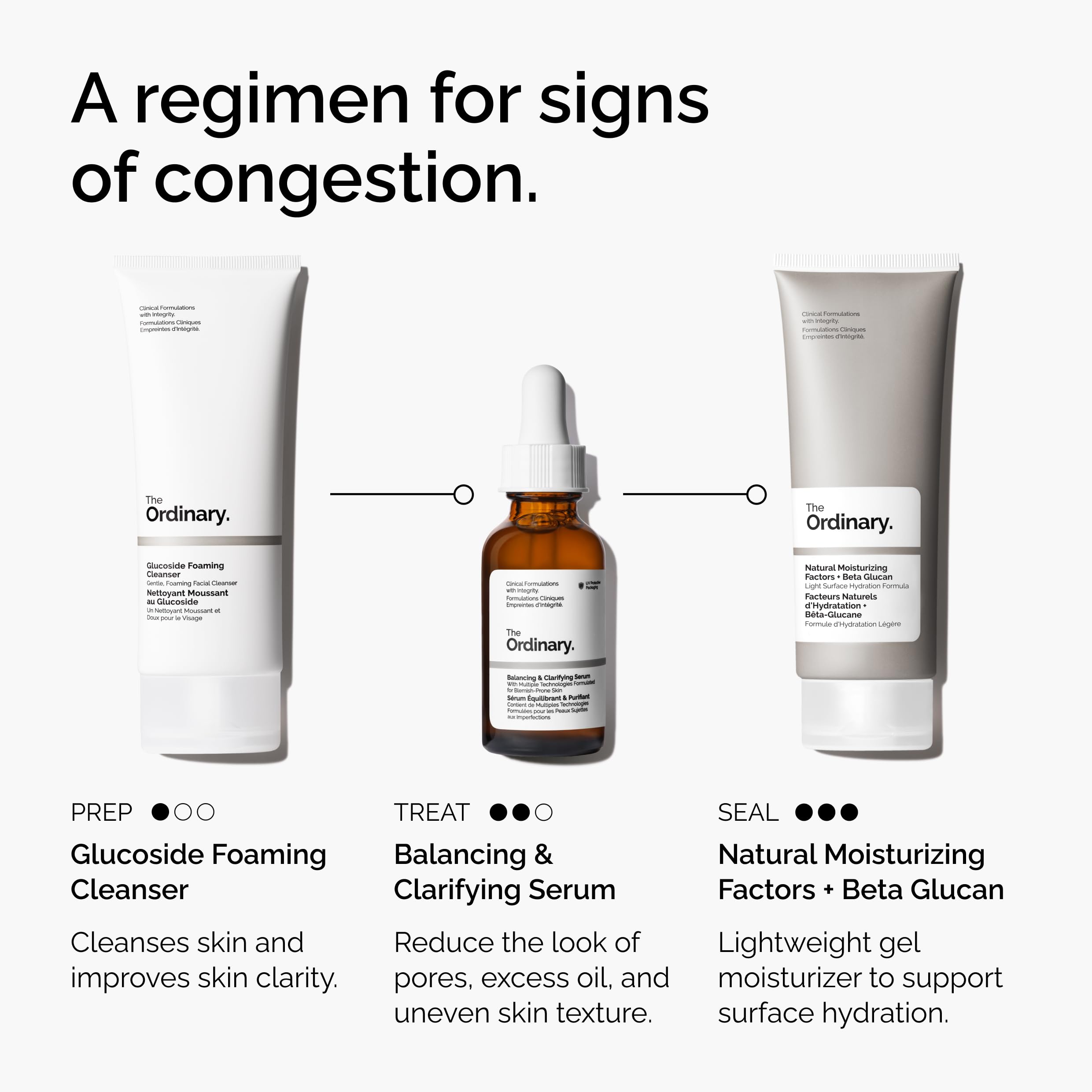 The Ordinary frasco 30 ml junto a objetos para comparar tamaño práctico