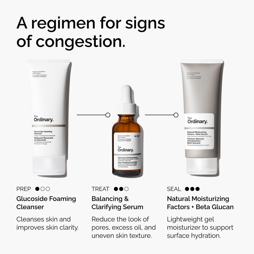 The Ordinary frasco 30 ml junto a objetos para comparar tamaño práctico