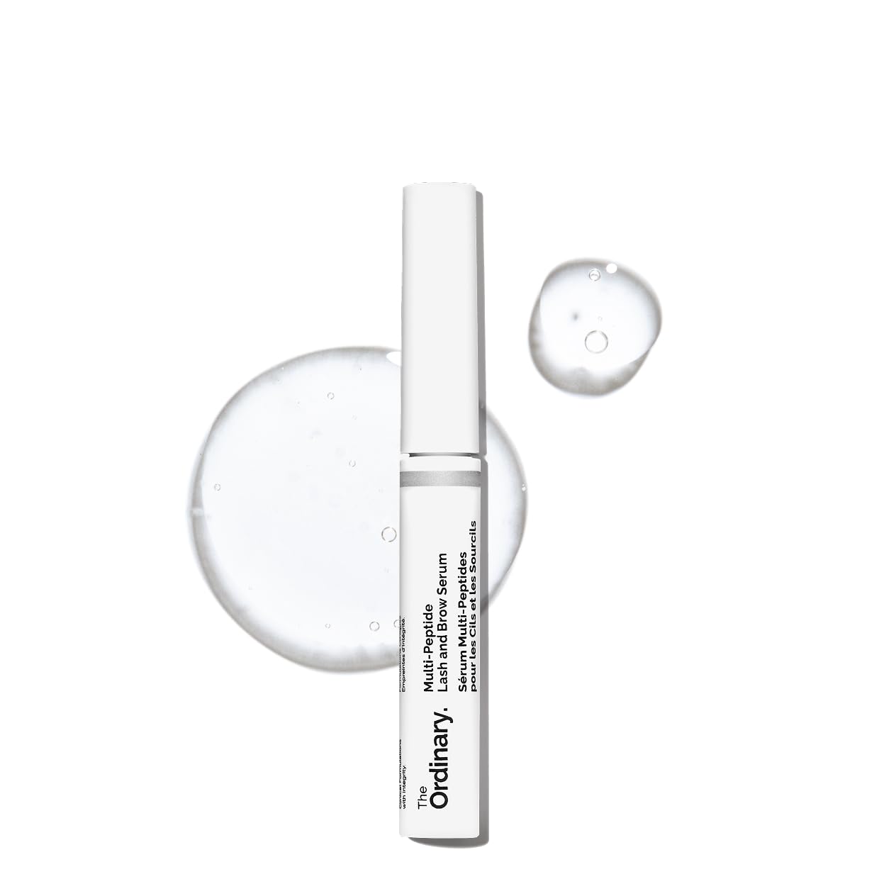 The Ordinary envase frontal del sérum muestra diseño y tamaño, beneficio apariencia más densa