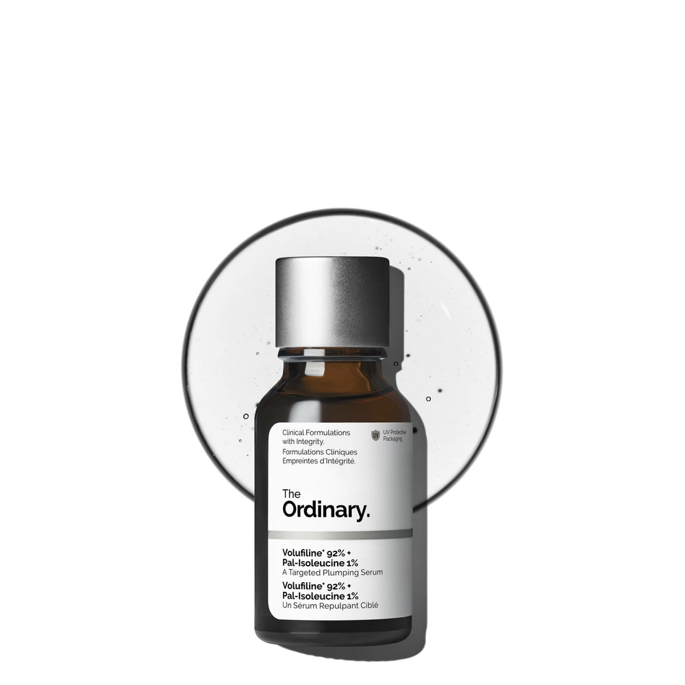 The Ordinary envase frontal del sérum mostrando diseño y concentración