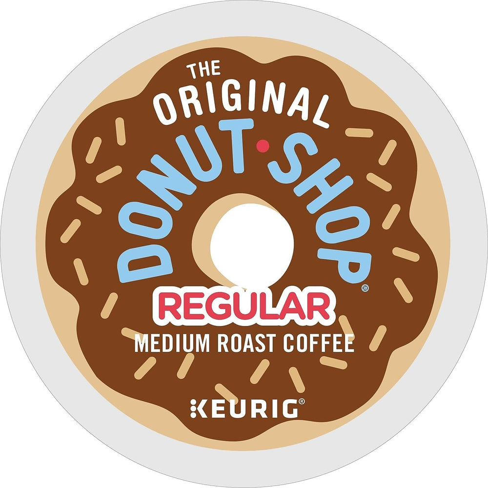 The Original Donut Shop café vertiéndose desde máquina Keurig, taza lista al instante