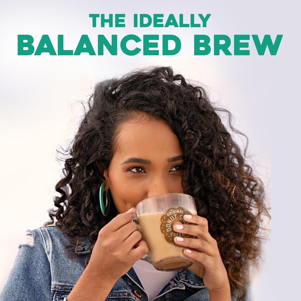 The Original Donut Shop taza servida hasta 12 oz con crema y aroma