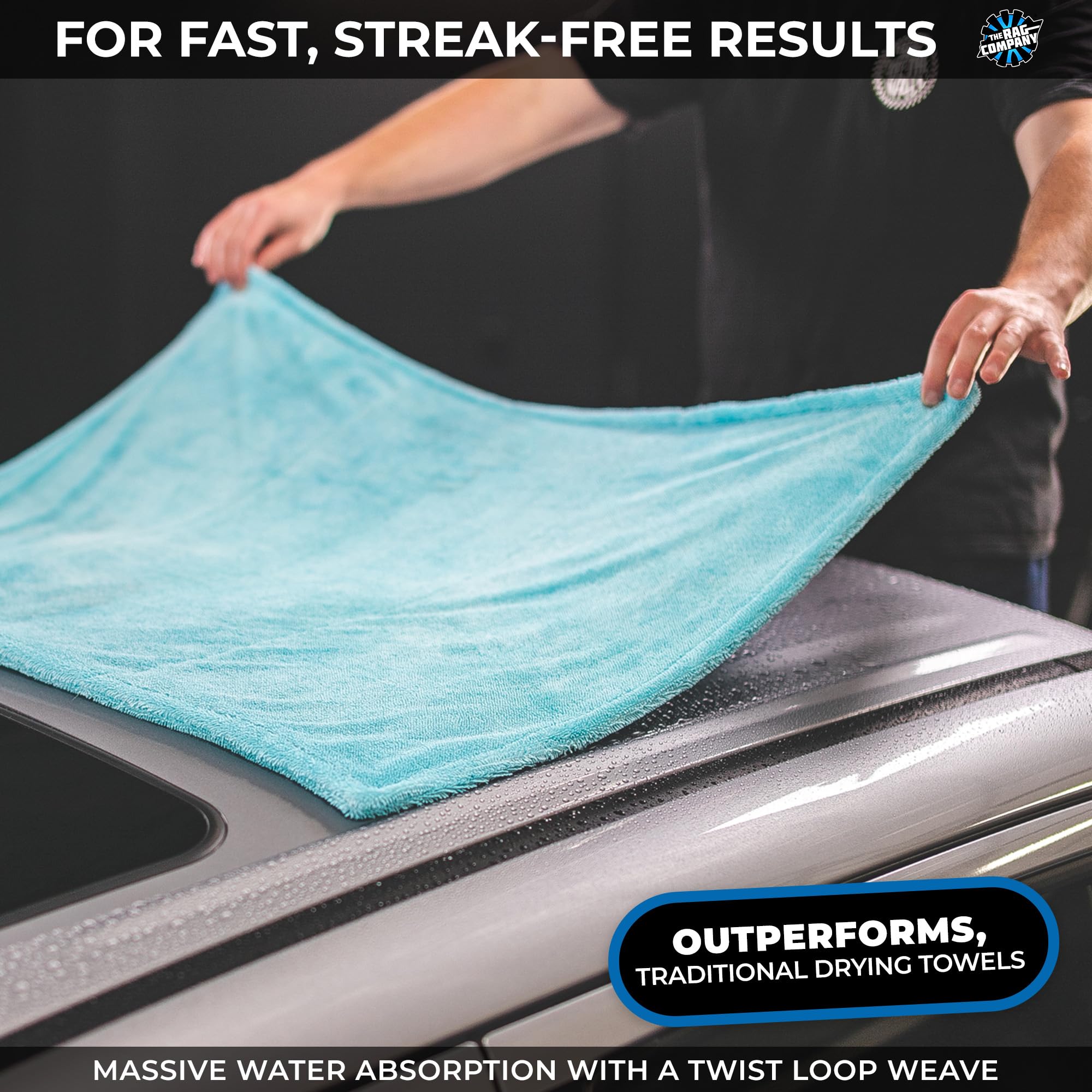 The Rag Company escena de detailing profesional mostrando eficiencia