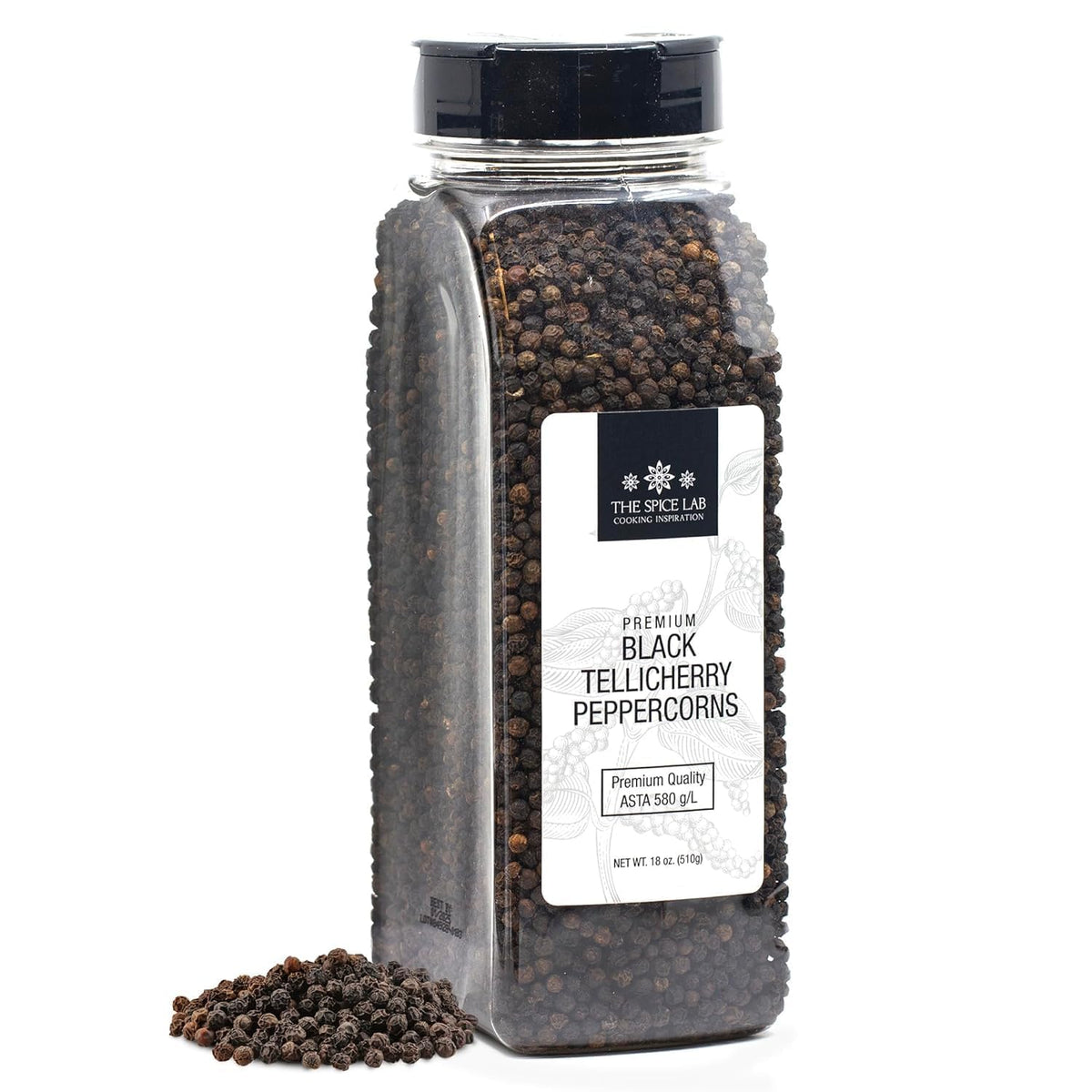 The Spice Lab envase frontal 18 oz con granos enteros, reserva prolongada