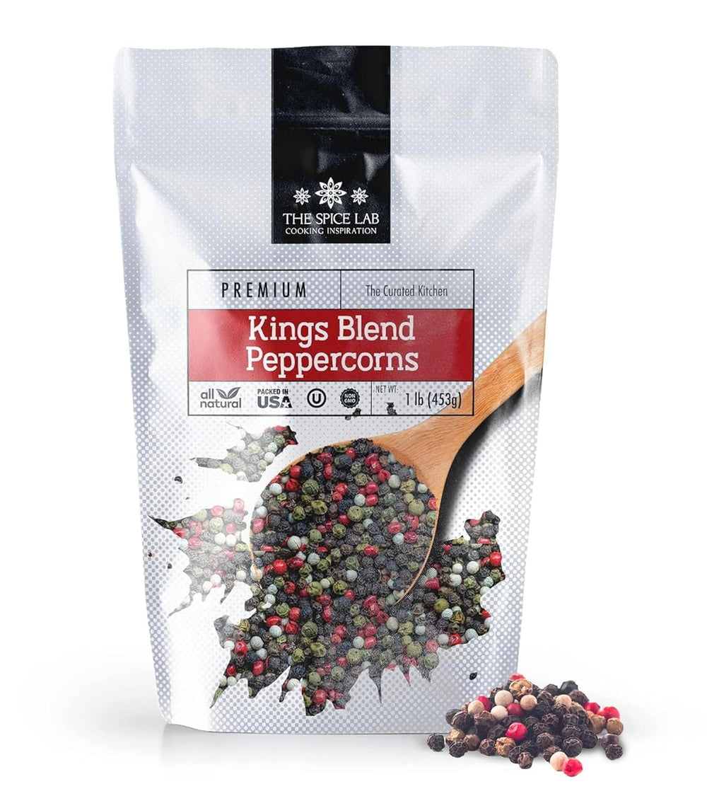 The Spice Lab bolsa frente mostrando empaque y peso, ideal para cocinas