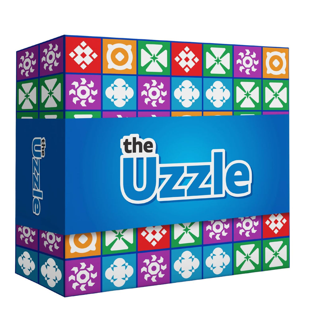 The Uzzle frente del empaquetado muestra diseño y atractividad del regalo