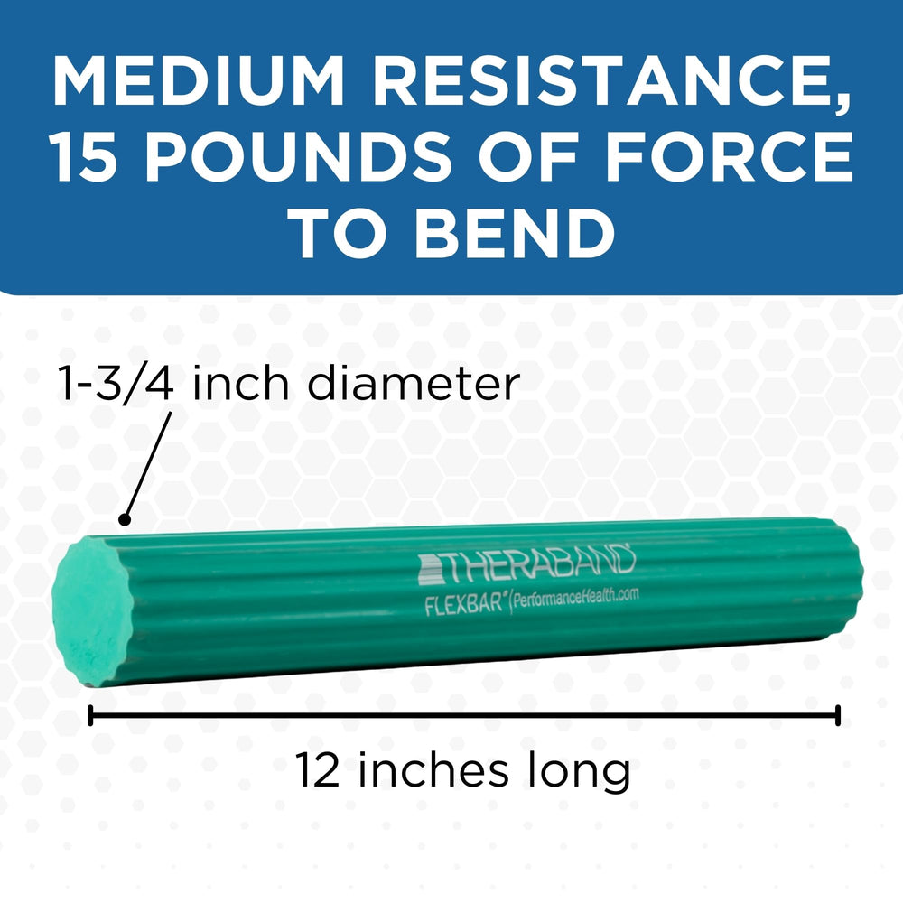 THERABAND FlexBar ridged texture close-up improving grip during exercises
