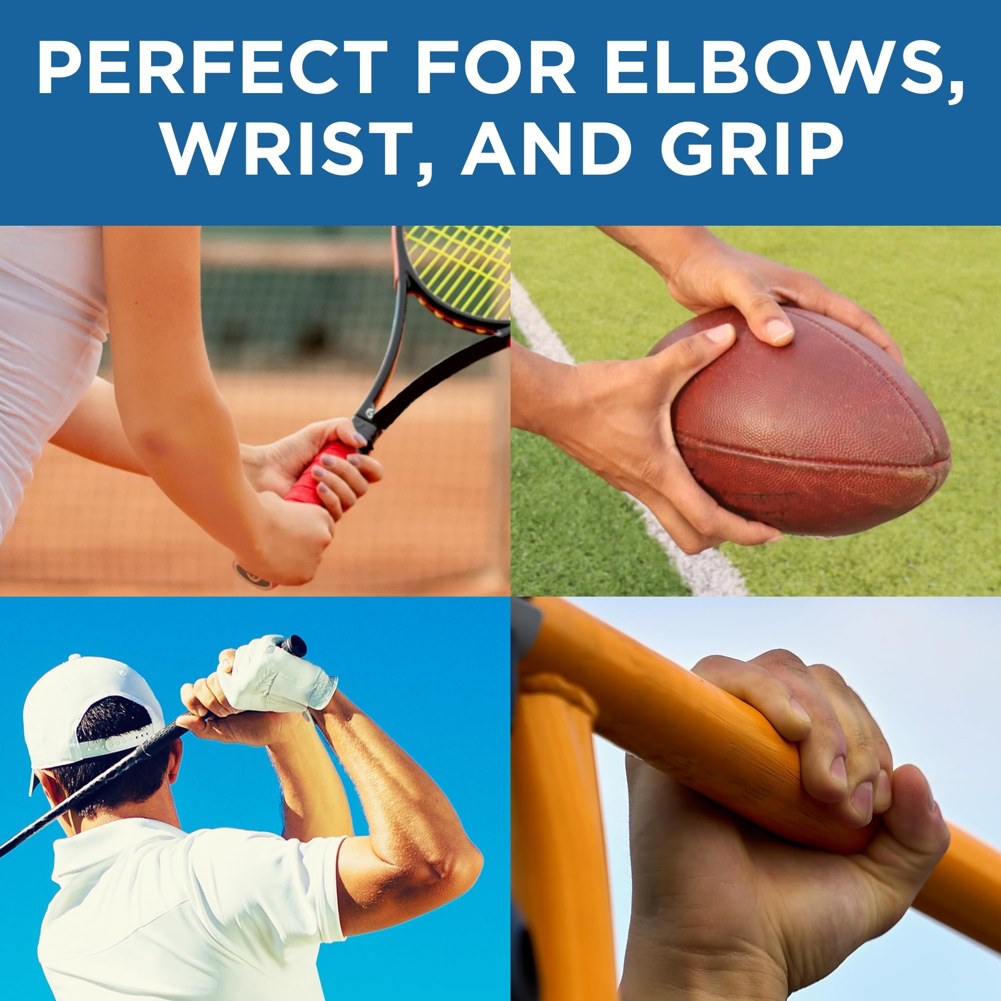 THERABAND FlexBar user twisting bar to target wrist and tendon conditioning