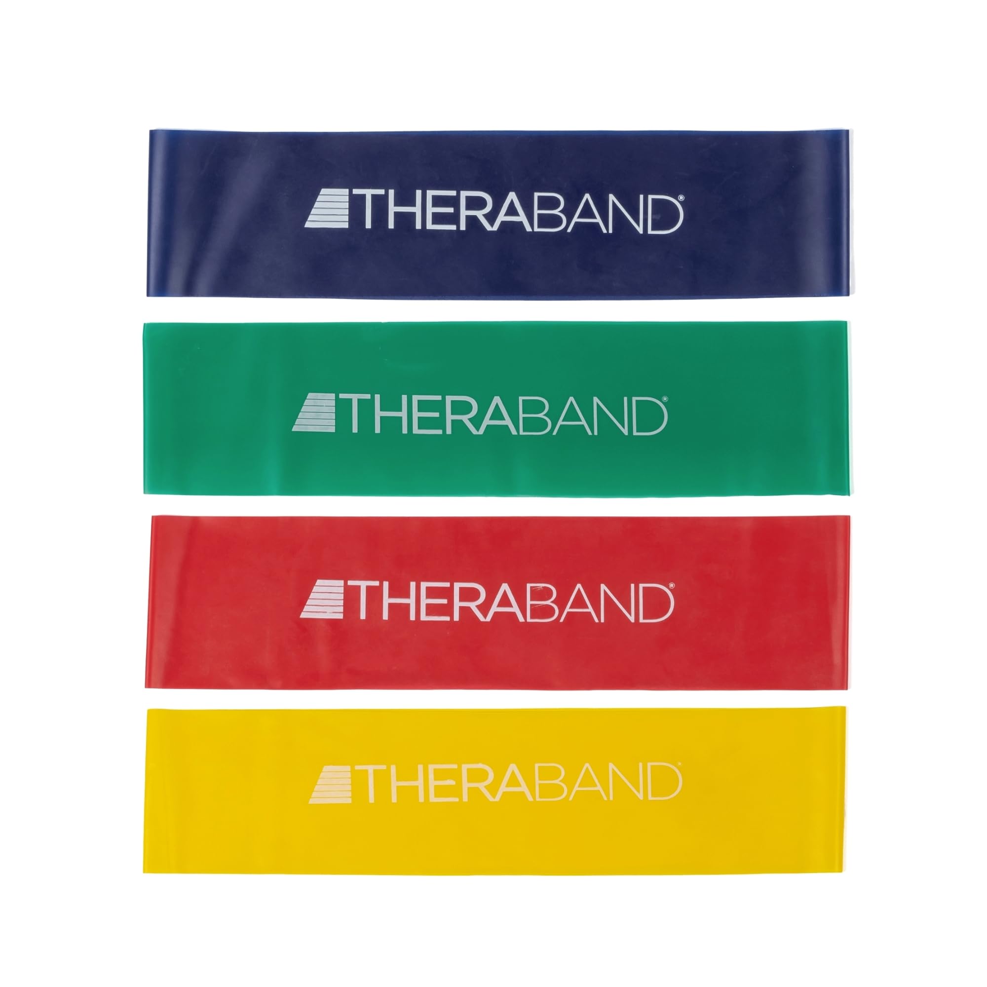 THERABAND vista frontal del paquete, set compacto para entrenamiento
