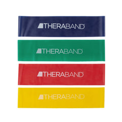THERABAND vista frontal del paquete, set compacto para entrenamiento
